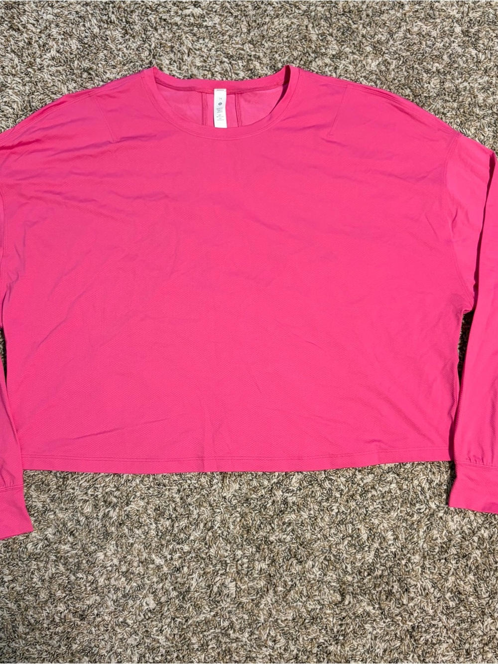 NWOT Lululemon Sonic Pink Abrasion Resistant Long Sleeve